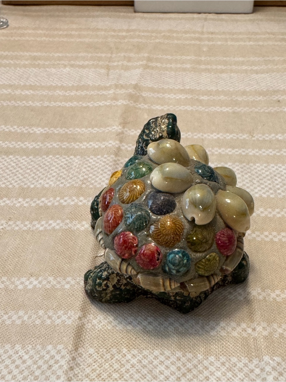 Colorful Shell-Topped Turtle Figurine - Multicolor - Picture 4 of 7
